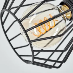 Lampes Industrielles-hofstein Plafonnier Albreda Noir, 3 lumières