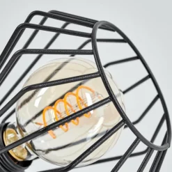 Lampes Industrielles-hofstein Plafonnier Albreda Noir, 1 lumière