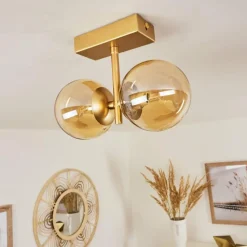 hofstein Plafonnier Alden Laiton, 2 lumières