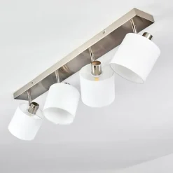 Lampes En Tissu-hofstein Plafonnier Alsen Nickel mat, 4 lumières