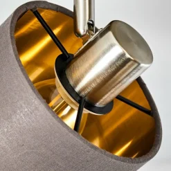 Lampes En Tissu-hofstein Plafonnier Alsen Nickel mat, 4 lumières