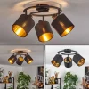Lampes En Tissu-hofstein Plafonnier Alsen Noir, 3 lumières