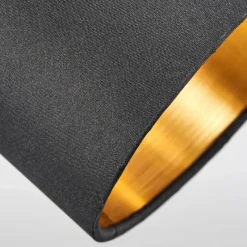 Lampes En Tissu-hofstein Plafonnier Alsen Noir, 2 lumières