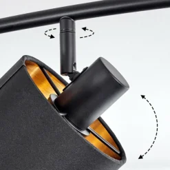 Lampes En Tissu-hofstein Plafonnier Alsen Noir, 2 lumières