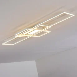 hofstein Plafonnier Alsterbro LED Blanc, 1 lumière, Télécommandes