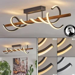 hofstein Plafonnier Alvarim LED Écru, Noir, 1 lumière