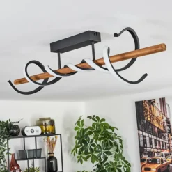 hofstein Plafonnier Alvarim LED Écru, Noir, 1 lumière