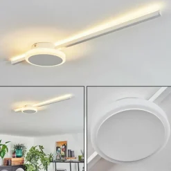 hofstein Plafonnier Amdal LED Blanc, 2 lumières