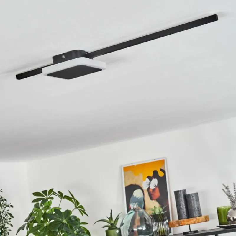 hofstein Plafonnier Amdal LED Noir, Blanc, 2 lumières