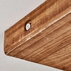 Lampes Industrielles-hofstein Plafonnier Amnicon Bois foncé, Noir, 4 lumières