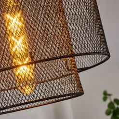 Lampes Industrielles-hofstein Plafonnier Amsoldingen Noir, 1 lumière