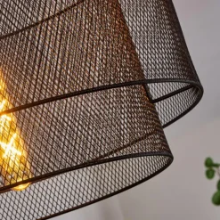 Lampes Industrielles-hofstein Plafonnier Amsoldingen Noir, 1 lumière