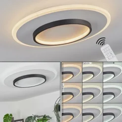 hofstein Plafonnier Andelfingen LED Blanc, 1 lumière, Télécommandes