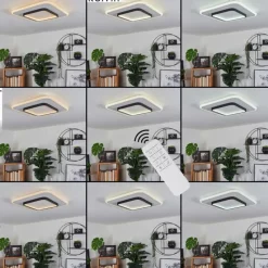 hofstein Plafonnier Andelfingen LED Blanc, 1 lumière, Télécommandes