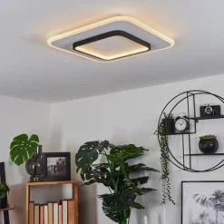 hofstein Plafonnier Andelfingen LED Blanc, 1 lumière, Télécommandes