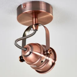 Lampes Industrielles-hofstein Plafonnier Aniak LED Cuivre, 1 lumière