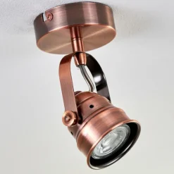 Lampes Industrielles-hofstein Plafonnier Aniak LED Cuivre, 1 lumière