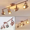 Lampes Industrielles-hofstein Plafonnier Aniak LED Cuivre, 4 lumières