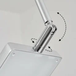 hofstein Plafonnier Anneau LED Chrome, Argenté, 2 lumières