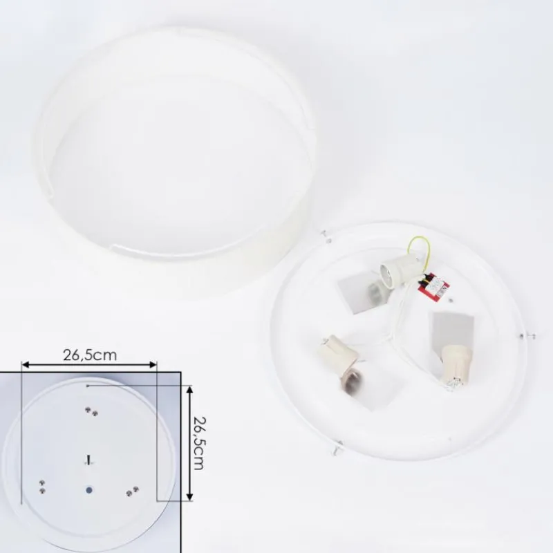 hofstein Plafonnier Antillo Blanc, 3 lumières