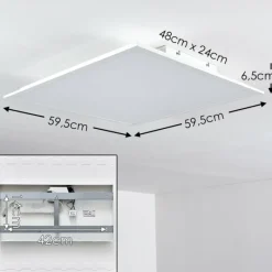 hofstein Plafonnier Antria LED Blanc, 1 lumière