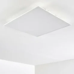 hofstein Plafonnier Antria LED Blanc, 1 lumière, Télécommandes, Changeur de couleurs