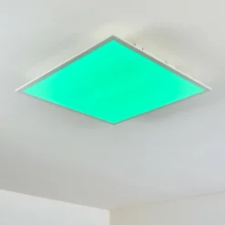 hofstein Plafonnier Antria LED Blanc, 1 lumière, Télécommandes, Changeur de couleurs