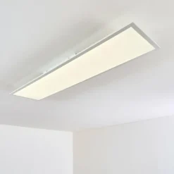 hofstein Plafonnier Antria LED Blanc, 1 lumière, Télécommandes, Changeur de couleurs