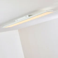 hofstein Plafonnier Antria LED Blanc, 1 lumière, Télécommandes, Changeur de couleurs