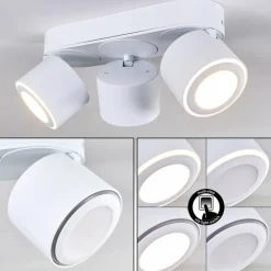 hofstein Plafonnier Appleton LED Blanc, 3 lumières