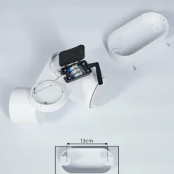 hofstein Plafonnier Appleton LED Blanc, 2 lumières