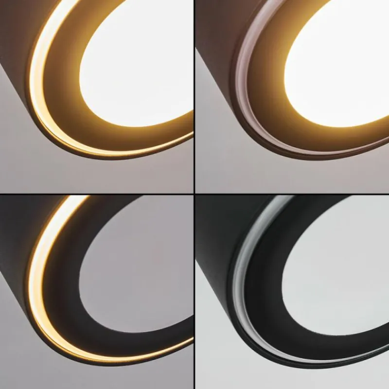 hofstein Plafonnier Appleton LED Noir, 3 lumières