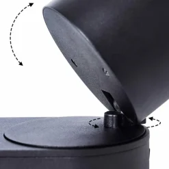 hofstein Plafonnier Appleton LED Noir, 3 lumières