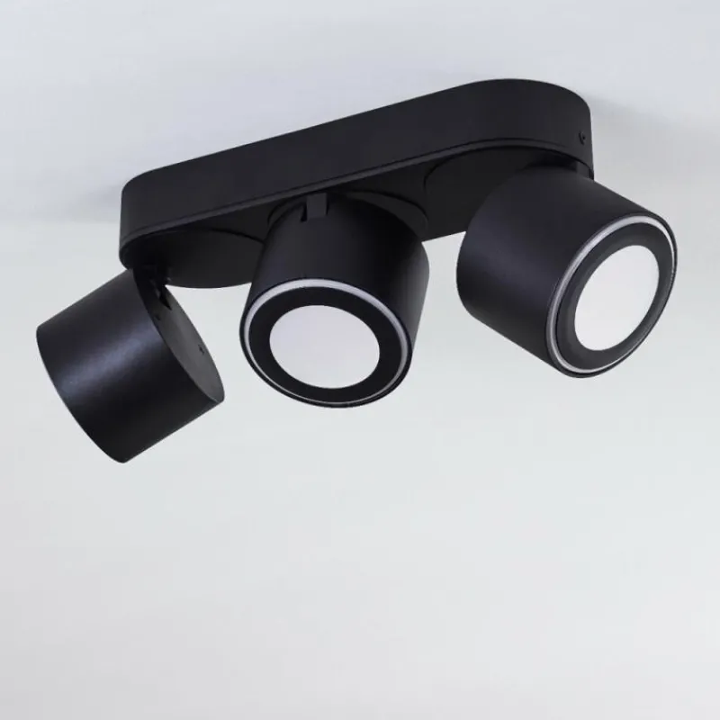 hofstein Plafonnier Appleton LED Noir, 3 lumières