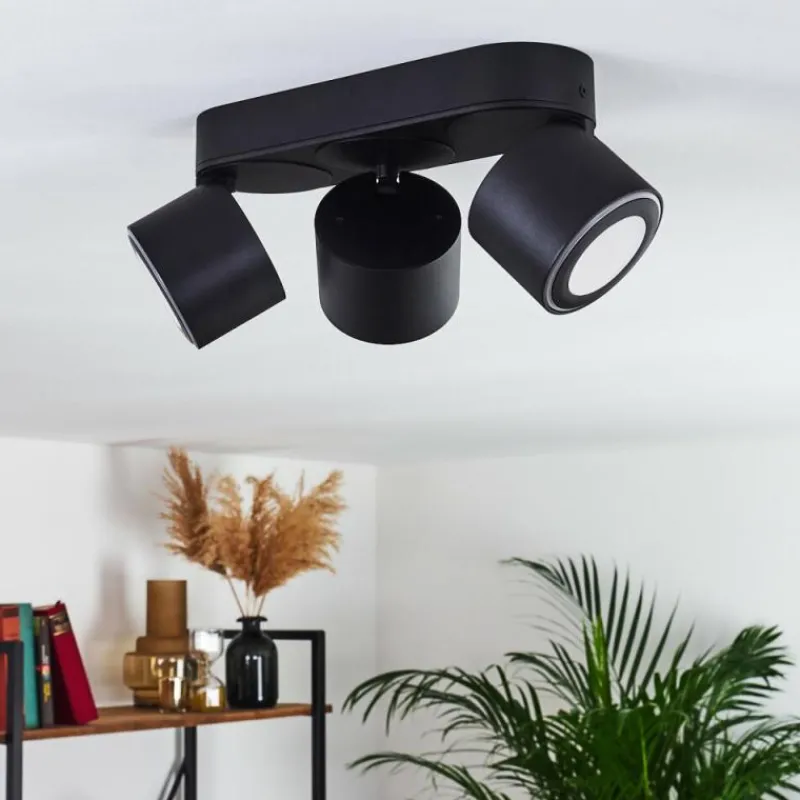 hofstein Plafonnier Appleton LED Noir, 3 lumières