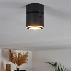 hofstein Plafonnier Appleton LED Noir, 1 lumière