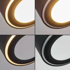 hofstein Plafonnier Appleton LED Noir, 2 lumières