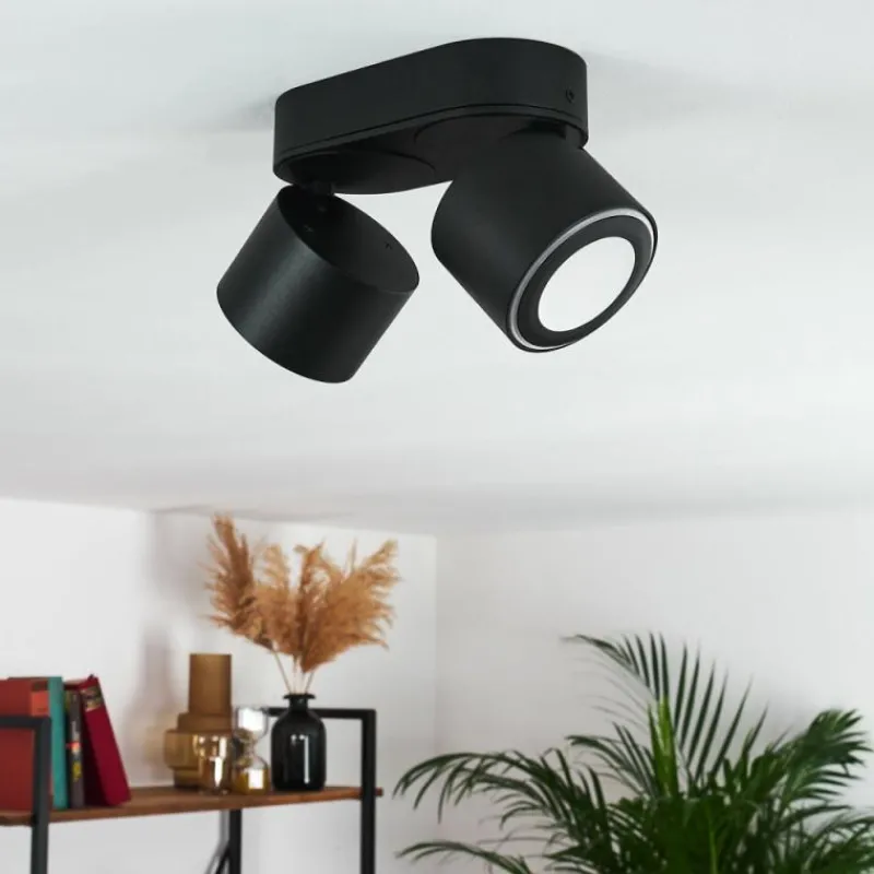 hofstein Plafonnier Appleton LED Noir, 2 lumières