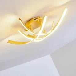 Lampes Dorées-hofstein Plafonnier Aranu LED Or, 4 lumières