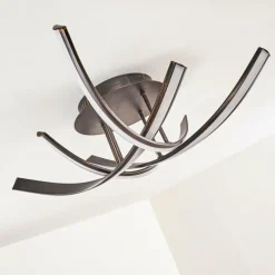 hofstein Plafonnier Aranu LED Rouille, 4 lumières* Éclairage Led