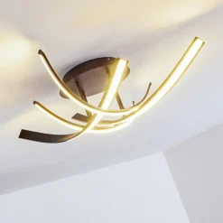 hofstein Plafonnier Aranu LED Rouille, 4 lumières* Éclairage Led