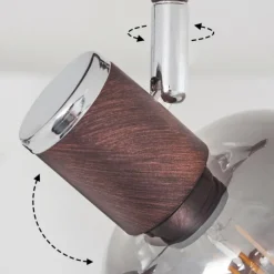 Luminaires Rustiques-hofstein Plafonnier Arconciel Brun, 3 lumières