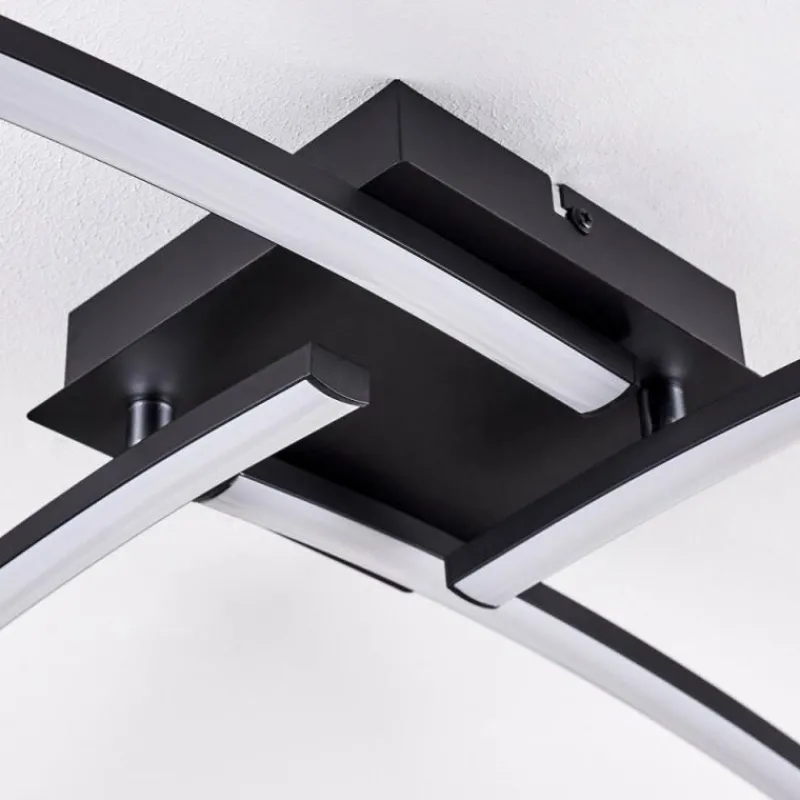 hofstein Plafonnier Aringa LED Noir, 1 lumière