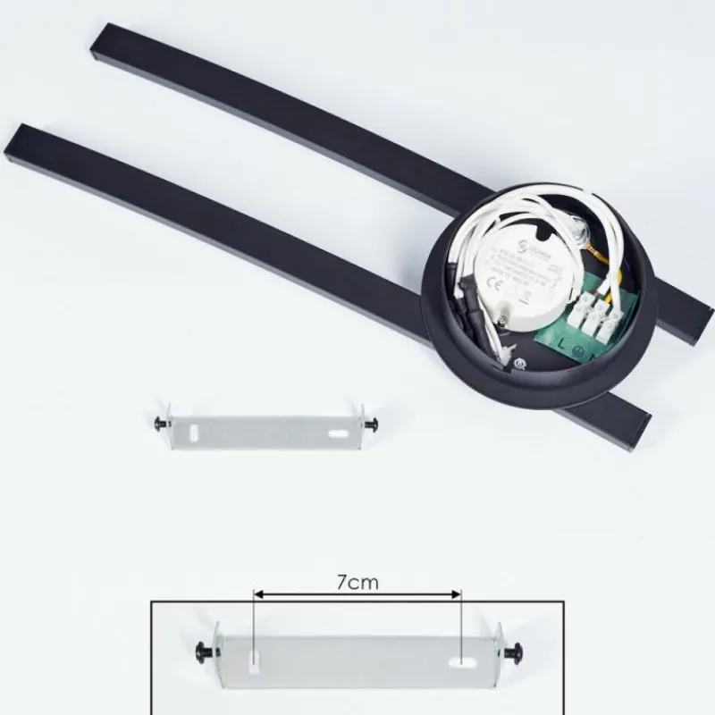 hofstein Plafonnier Aringa LED Noir, 1 lumière