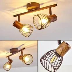 hofstein Plafonnier Arjen Rouille, 2 lumières