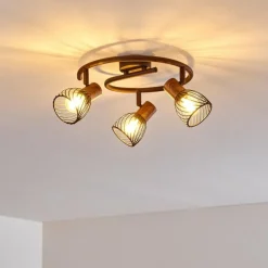 Lampes Vintages & Rétros-hofstein Plafonnier Arjen Rouille, 3 lumières