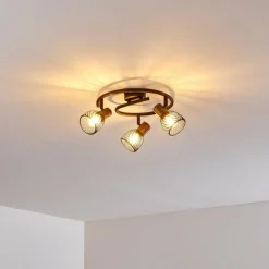 Lampes Vintages & Rétros-hofstein Plafonnier Arjen Rouille, 3 lumières