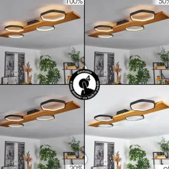 hofstein Plafonnier Arminda LED Écru, Noir, 1 lumière