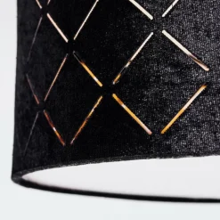 Lampes En Tissu-hofstein Plafonnier Arnoya Cuivre, Noir, 2 lumières