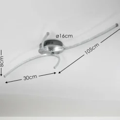 hofstein Plafonnier Askim LED Argenté, 1 lumière